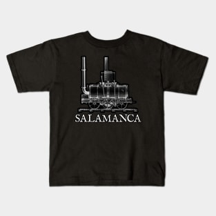 SALAMANCA Steam Locomotive 1812 Engine Train History Kids T-Shirt